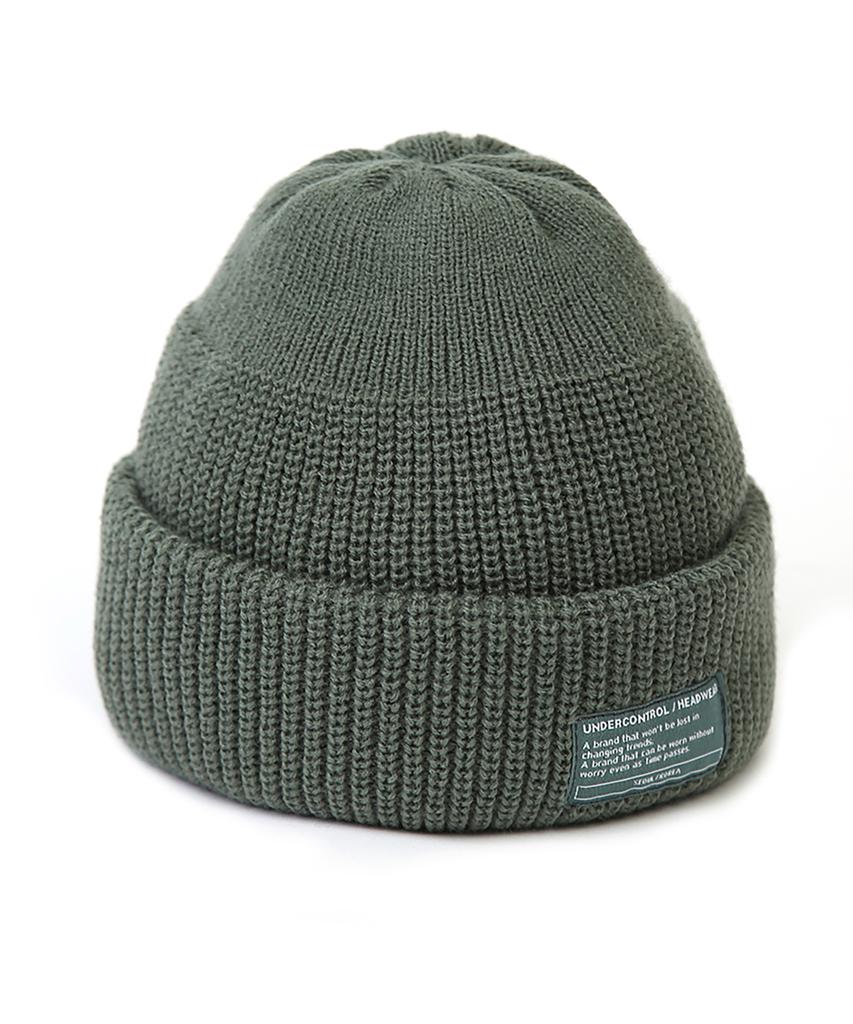 Eondeokeonteulol Winter Short Beanie Beanie / Monk Fit / Green