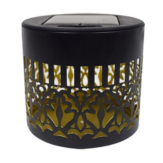 

Solar Fence Light Outdoor Deck Step Wall Light Waterproof LED Warm Yellow Light