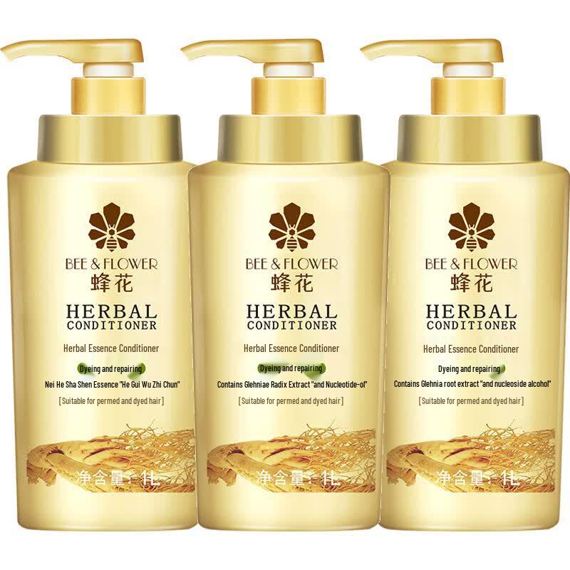 Bee Flower Herbal Essence Hair Conditioner (Color & Perm Repair, 3x1000ml)