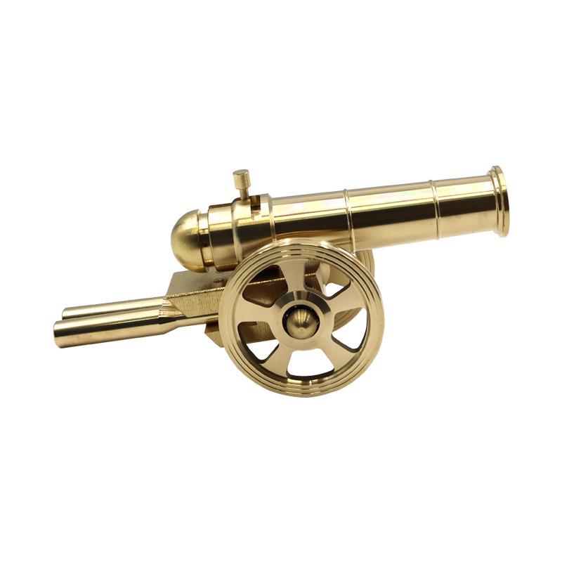 Italian Brass Cannon Feng Shui Ornament - Ideal for Home Decor or Corporate Gifts