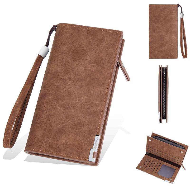 

Baellerry Мужские Длинные Кошельки Визитницы Модные Сумки 19.5cm*10cm*3cm коричневый