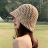 Summer Women Bucket Hat Hollow Out Thin Breathable Sun Hat Female Beach Cap Foldable Outdoor Japanese Lesure Fishierman Cap