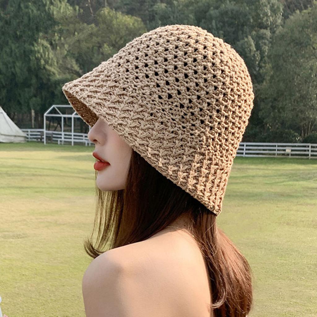 Summer Women Bucket Hat Hollow Out Thin Breathable Sun Hat Female Beach Cap Foldable Outdoor Japanese Lesure Fishierman Cap