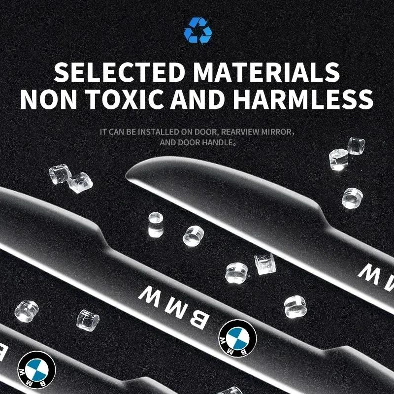 2025 Hot For BMW 4pcs/set Transparent Car Door Anti-collision Protector Bumper Strip Sticker For BMW E46 E90 E60 F10 F30 E39 E36