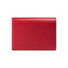 Gucci GG Marmont Gold Label Logo Bi-fold Flap Leather Card Holder Women's Red