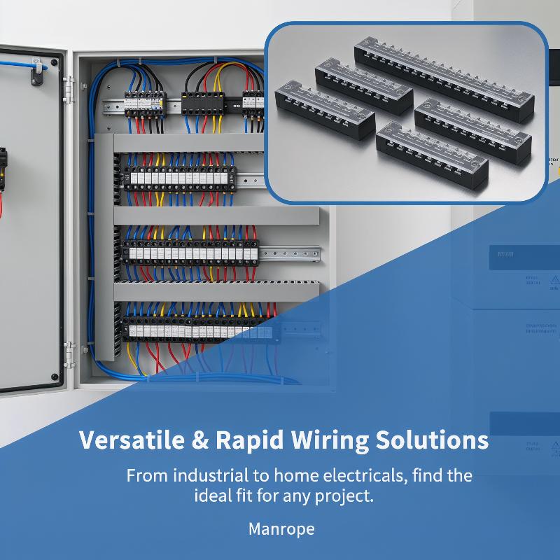 600V Dual Row 15A Terminal Block Excellent for Secure Wiring Installations in Professional Settings