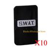 MOC Military SWAT Police Soldier Figures with Bulletproof Shields - Army Weapon DIY Building Blocks