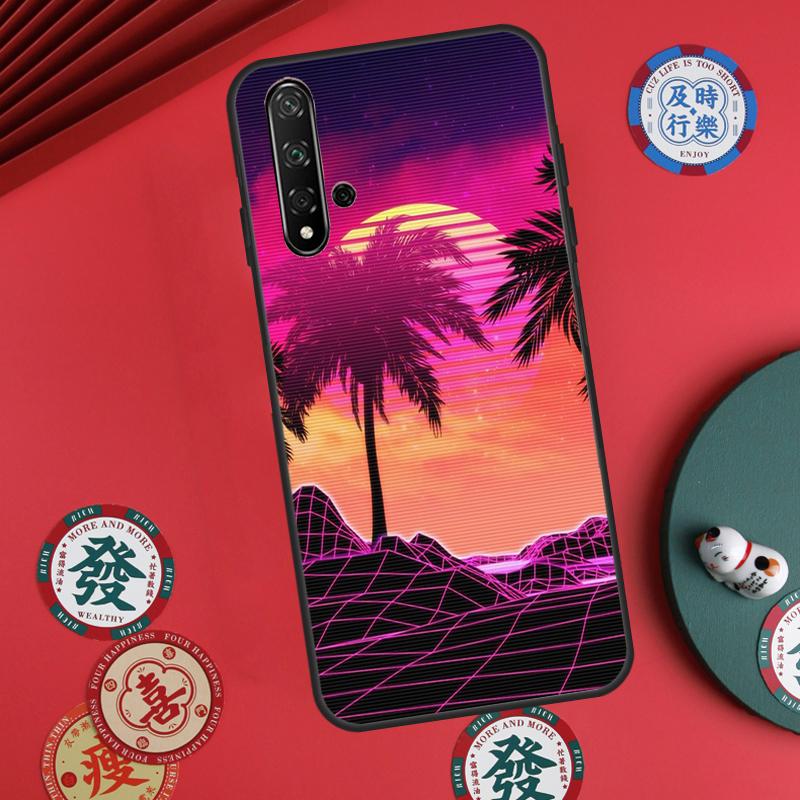 Synthwave Retro 80s Neon For Huawei Nova Y73 Y72 Y61 Y91 Y90 Y70 Y60 12s 12i 11i 8i 9 10 SE P60 Pro P30 P40 Lite Case