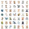 50PCS Cute Watercolor Diverse Animal Graffiti Stickers Cartoon DIY Skateboard Mobile Laptop Decoration Reward Stickers Toy