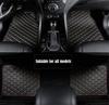 4pcs PU Leather Universal Auto Car Floor Mats Front Rear Liner Weather Set