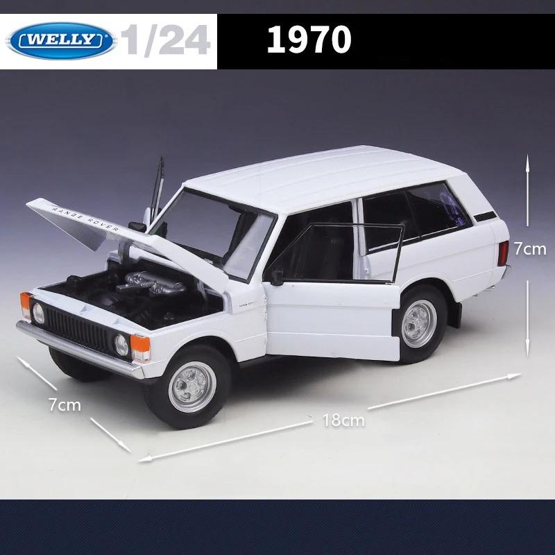 WELLY 1/24 1970 Land Range Rover SUV Alloy Car Model Diecasts Metal Off-road Vehicles Car Model Simulation Collection Kids Gifts