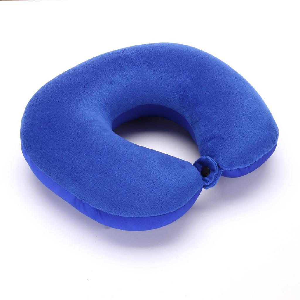 Almohada de Viaje en Forma de U para Cuello y Respaldo de Partículas de Espuma