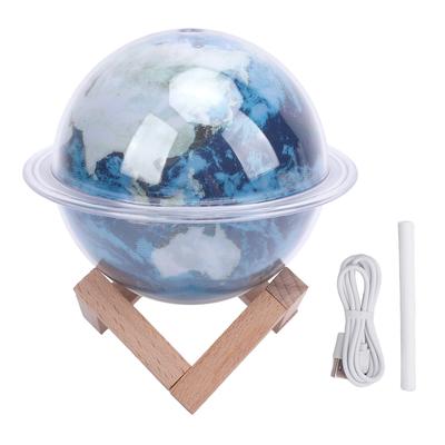 330ml Planet Humidifier 2 Levels Spray Automatic Power Off LED Colorful Night Light Large Mist USB