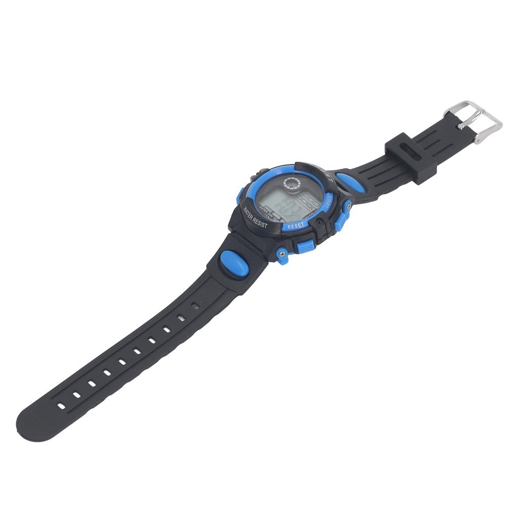Kids Watch with LED Backlight for 5 To 17 Years Old Boys 12 24H Weekly Calendar Alarm Clock 50M Waterproof Digital