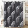 Elegant Horse Shower Curtain Black And White Equestrian Art Bathroom Decor Stallion Print Washroom Curtains Modern Farmhouse Sty