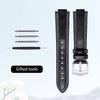 Curved mouth layer cowhide watch strap women for Original CARTIER BALLON BLEU DE CARTIER W69016Z4 WJBB0033 HIPINE men watchband