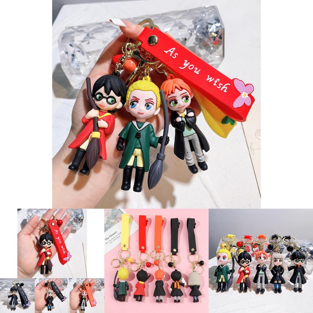 Adorable Harry Potter Hermione Keychain Cute Cartoon Keyring Car Bag Pendant Gift