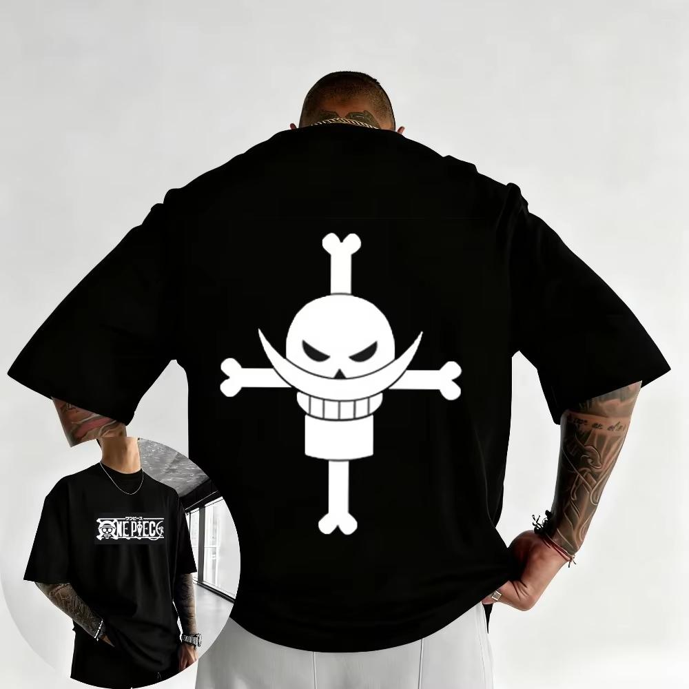 Mens and Womens AllCotton Tshirt ONE PIECE Edward Newgate Summer 2026 Anime Print 4XL