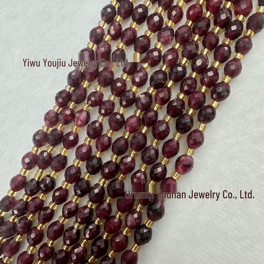 Handgefertigte facettierte Naturstein-Reiskörner, 6-8-10 mm für DIY-Schmuck