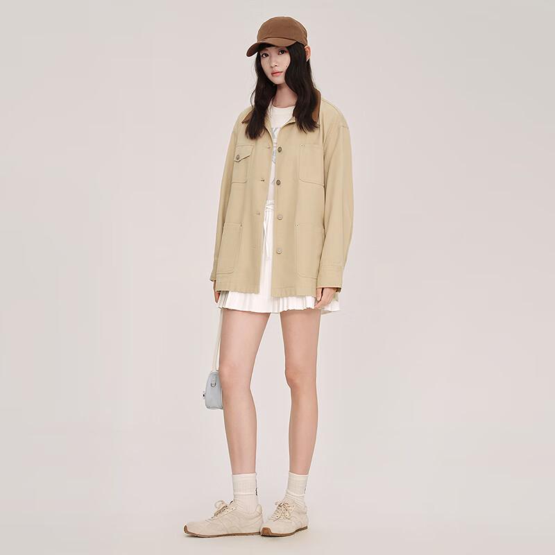 Ledian Women's Detachable Lapel Barn Style Jacket