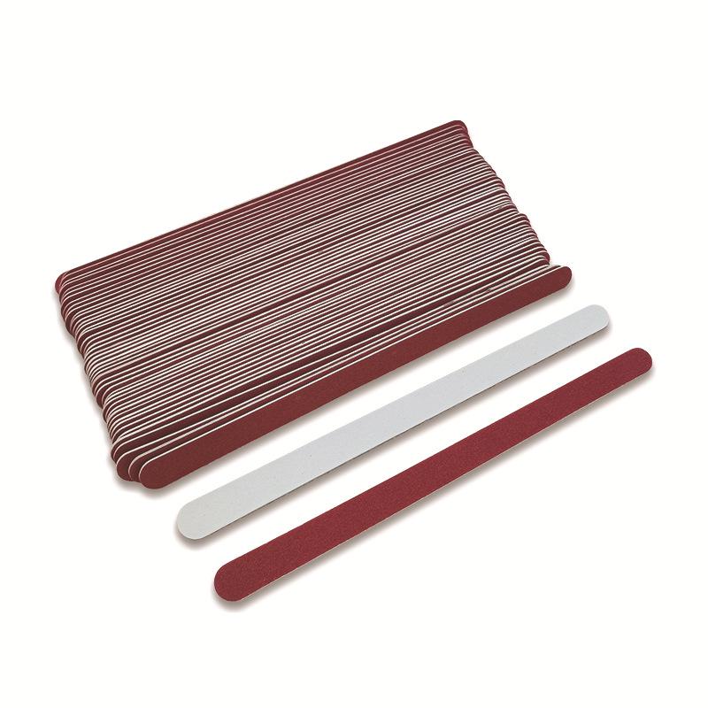 Red & White Double-Sided Nail File Sanding Stick