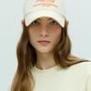 HACIE LOVE LETTERING BALL CAP [IVORY]