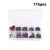 115PCS Ball Bearing Swivel Fishing Swivels Kit Fishing Connector Set  Saltwater Fishing
