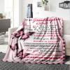 To My Granddaughter Love Message Home Customize Your Name Blankets Soft Cozy Lightweight Allseason Multiuse Blanket For Couch Bed Office Picnic Gift