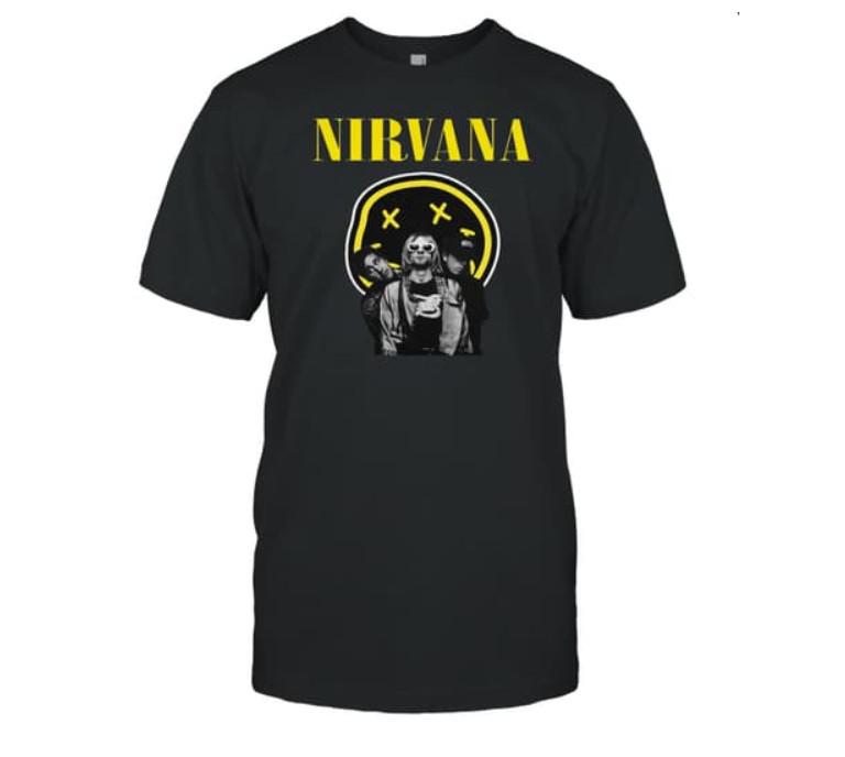 26 Nirvana T-shirt - Rock Band Shirt - Nirvana Merch Unisex T-Shirt XXXXL