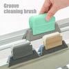 3Pcs Window Track Cleaner Brush Dual-Head Crevice Brush Ergonomic Handle Window Groove Sliding Door Cleaning Brush