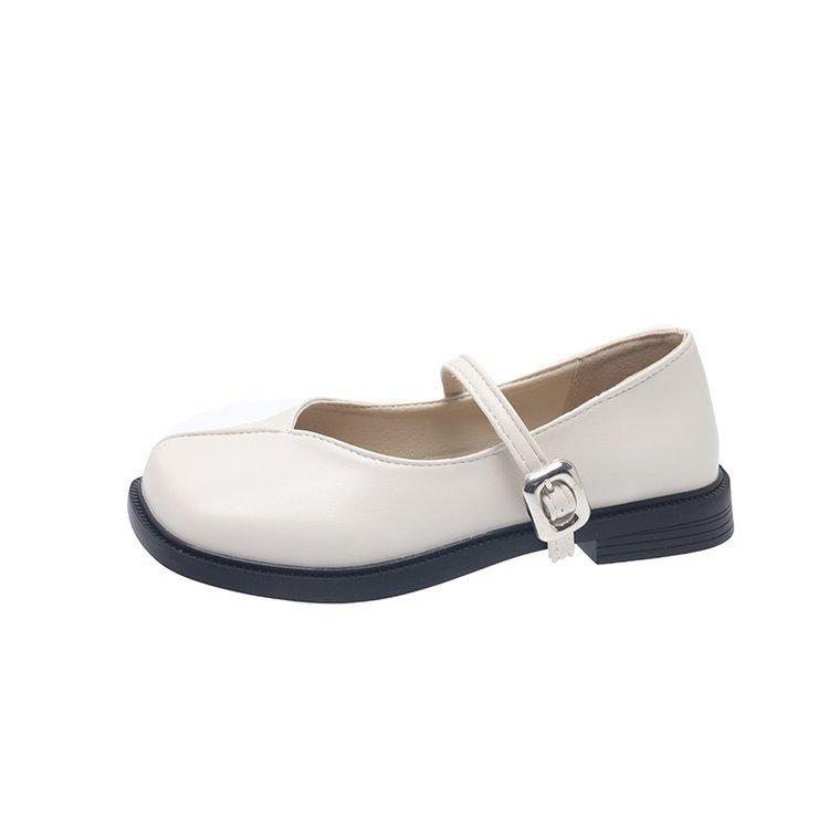 British Style Shoes Female Mary Jane Flat Single Shoes Thick Bottom College Style Loafers Fashionable and Comfortable