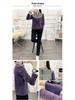 Plus Size Women's Stretch Velvet Fleece Stand-Up Collar Sweatshirt for Autumn/Winter