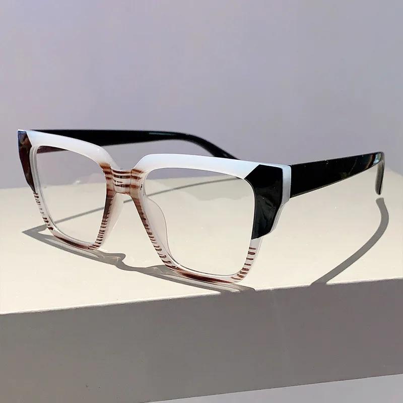 

New Anti Blue Light Square Glasses Women For Men Vintage Brand Designer Myopia Prescription Optical Computer Eye Glasses Frame