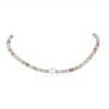 Color Dopamine Shoushan Stone Freshwater Pearl Necklace Femininity Fashion Niche Autumn And Winter Beaded Neck Chain Jewelry