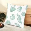 Cactus Pattern Cushion Cover Soft Short Plush Pillow Cover Smooth Cozy Texture Aesthetic Cushion Case Home Decor