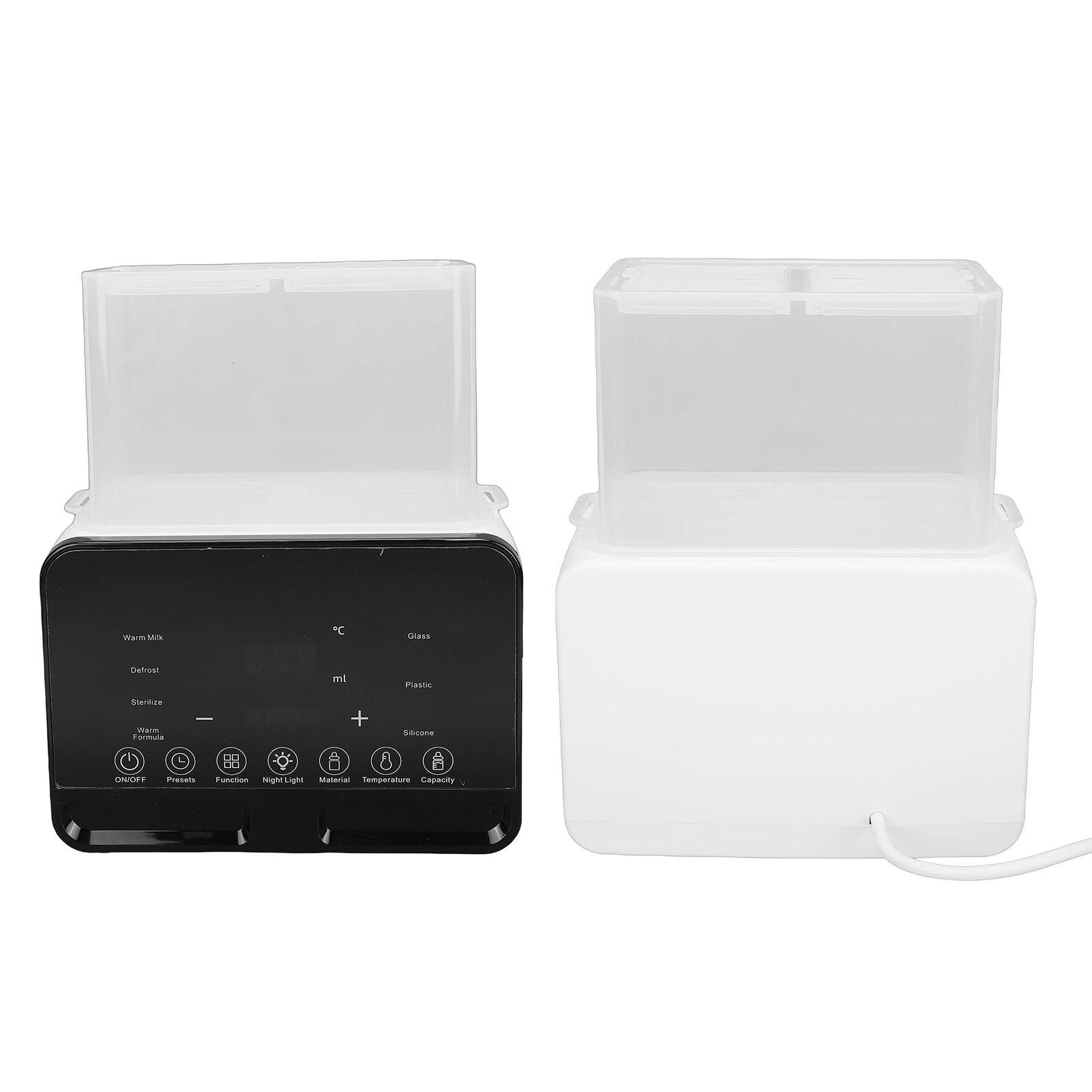 200W Double Bottle Warmer   Multifunctional Smart Fast Heating LED Display Baby Milk Warmer