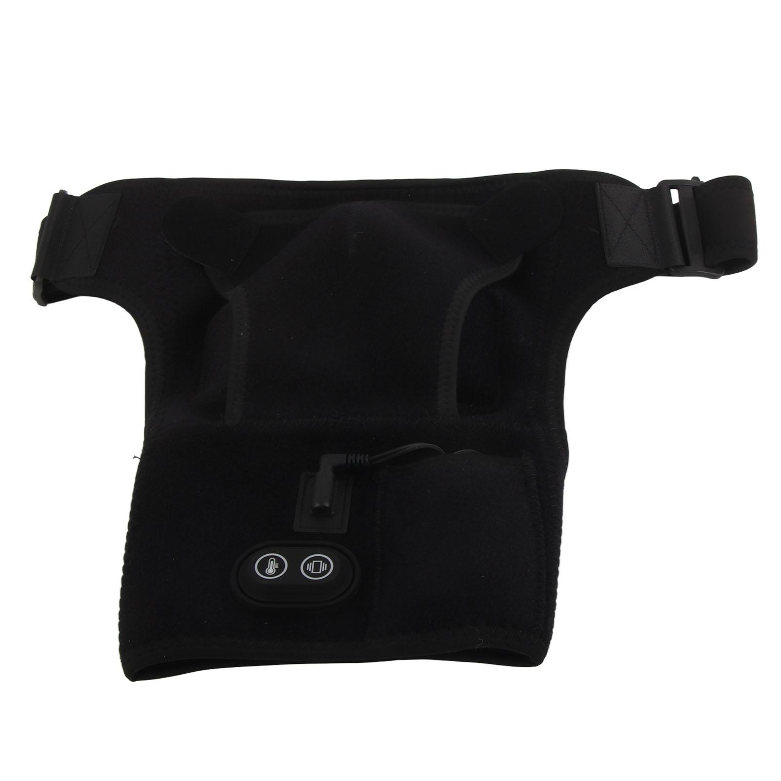 

Подогреваемый плечевой бандаж для мужчин и женщин, расслабляющий мышцы, электрический нагревательный вибрационный массажный плечевой бандаж