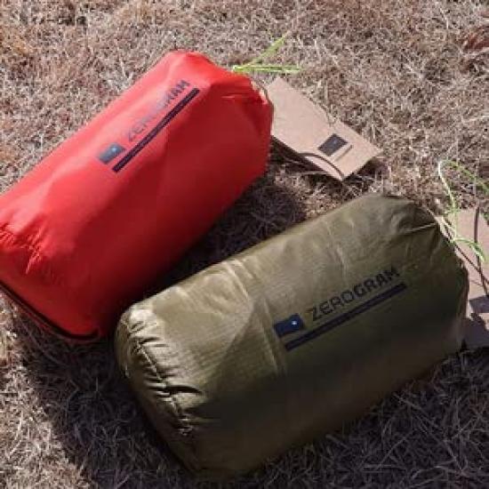 ZEROGRAM Minimalist Hexa tarp Hexa lightweight tarp 350 x 360 UV high water easy to set up and take guy line pegs included (RED) / shading,