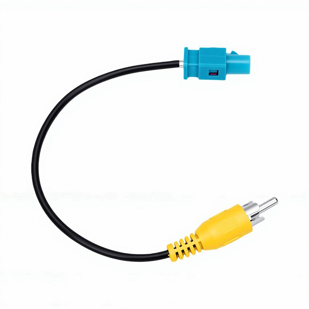 Fakra Cable 9.05 Inch Length Video Signal Transfer Fakra Backup Camera Harness Adapter