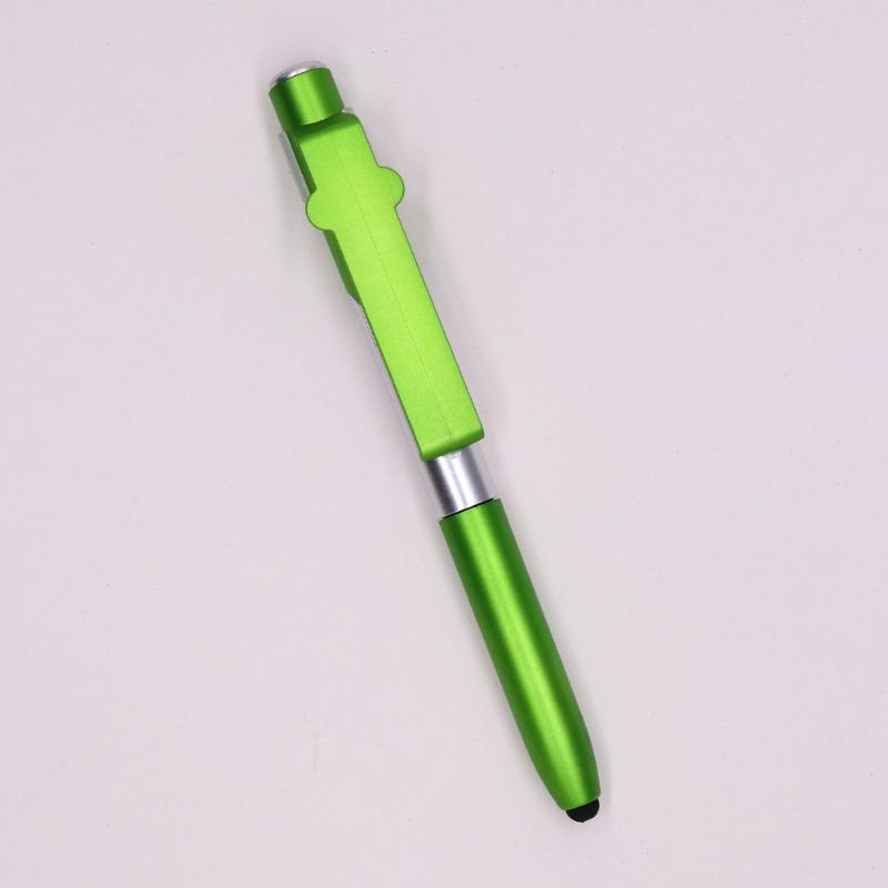 Tragbarer Vier-in-Eins Multifunktionaler Touchpen, Kugelschreiber, LED-Licht und Praktischer Handyhalter für Büros und Schulen