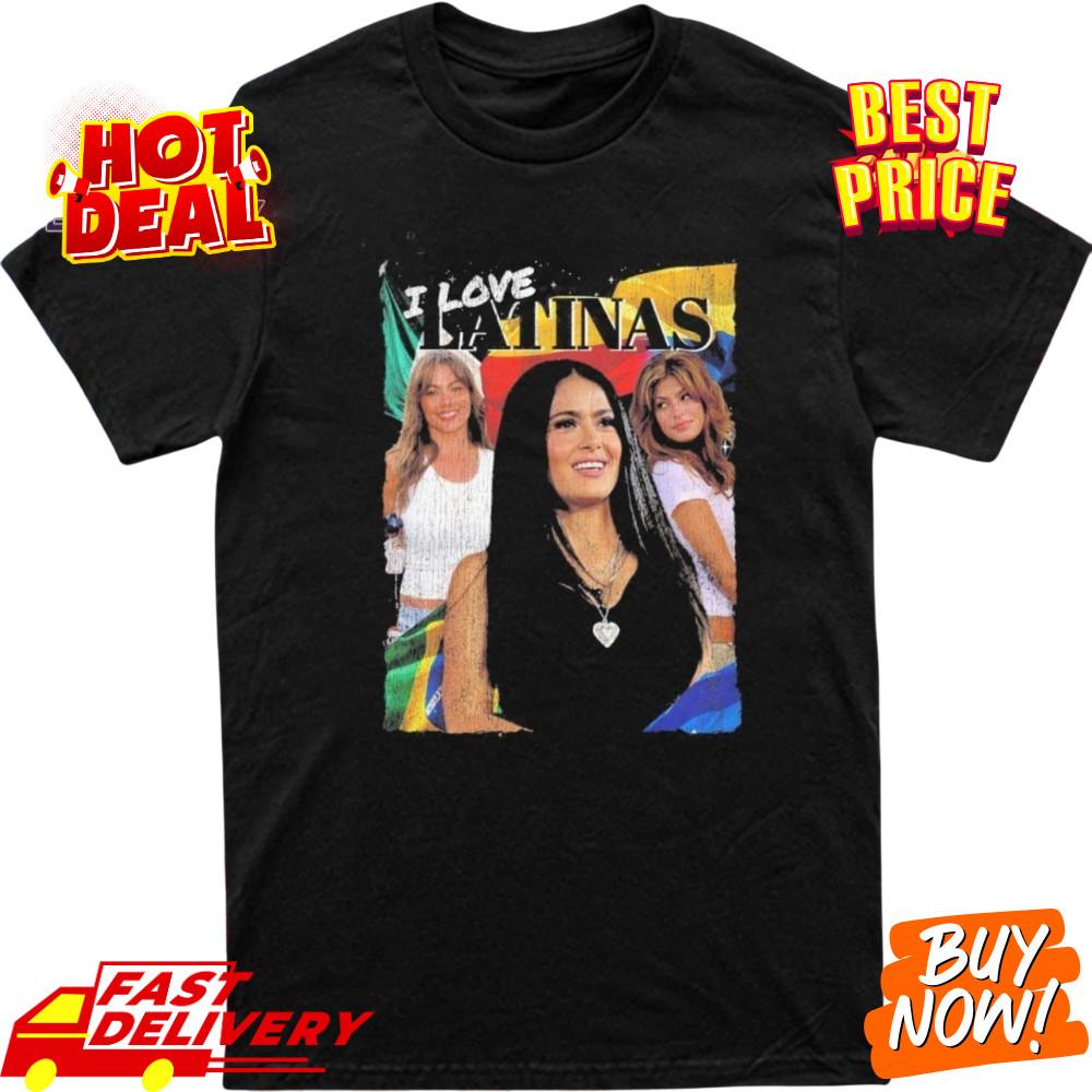 Best Price Og Three Inspired I Love Latinas Graphic T-Shirt Unisex Fan Tee S-5XL Unisex T-Shirt XL