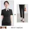 Women's Summer Short-Sleeved Professional Suit - Elegant Workwear for Hotel, Jewelry Store, and Salon Reception