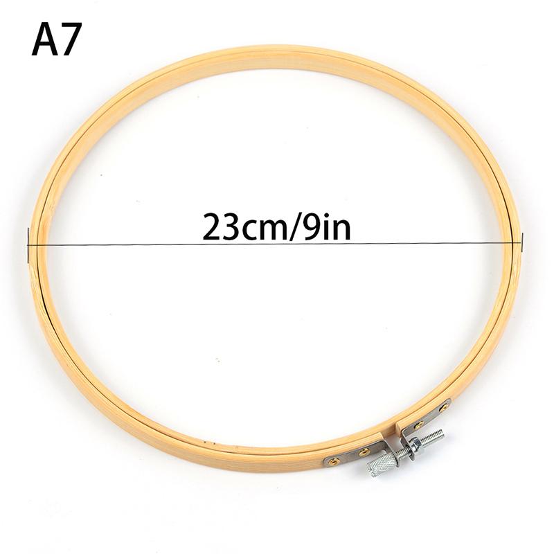 9 Styles Bamboo Frame Embroidery Hoop Ring Diy Embroidery Painting Cross Stitch Kit Round Bamboo Frame Sewing Tools Home Decor