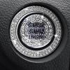 Car Start Button Cover Rhinestone Ring Decals Precision Adhesive Push To Start Button Cover for Women Men Girls Vehicle SUV