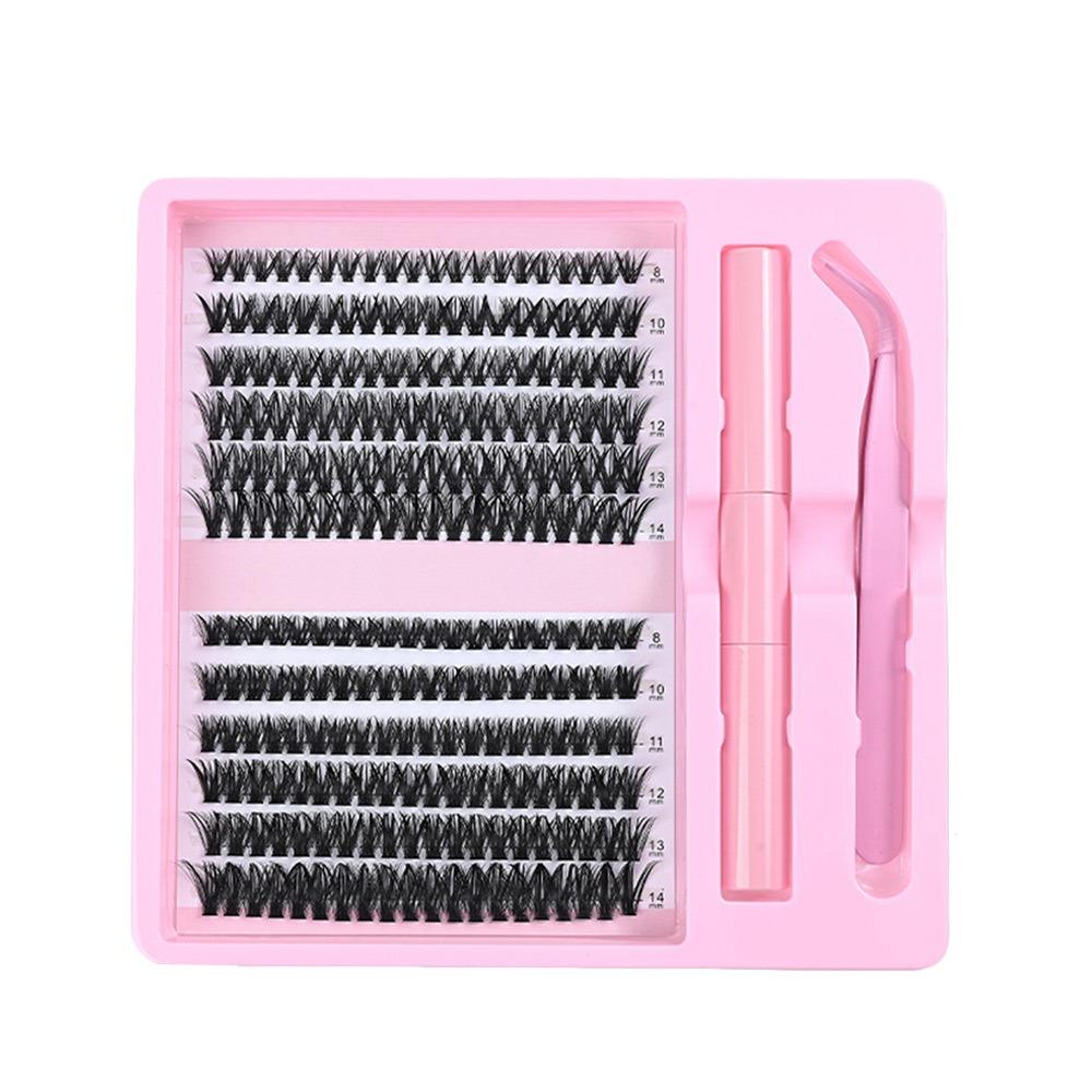 12 Rows Bond and Seal 3D Faux Mink Lash Wispy Style Fake Eyelash False Eyelashes  Eye Lash Extension