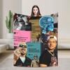 Warm Blankets Travel Rapper Plk Polak Mental Throw Blanket Flannel Bedspread For Couch Chair Sofa Bed Pattern Sofa Bed Cover