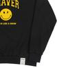 GRAVER [Unisex] Arch Logo Life Dot Smile Sweatshirt_Black