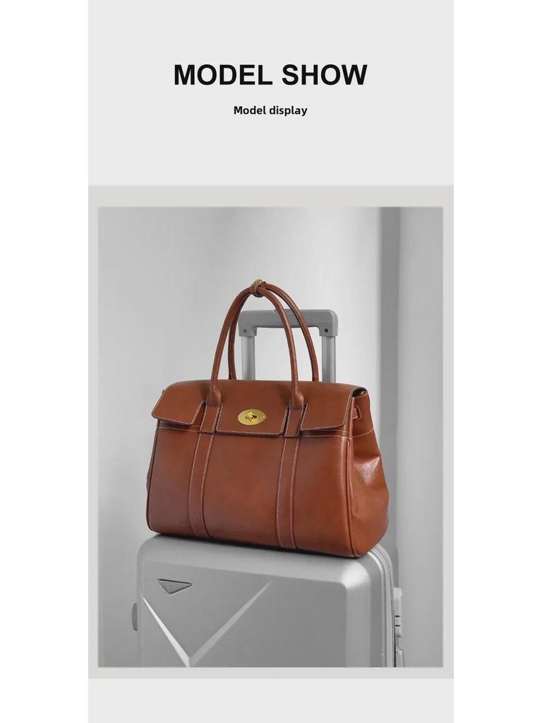 2024 Hochwertige Pendlertasche aus weichem Leder – Großes Fassungsvermögen, gewachstes Finish, vielseitiges Hand- und Crossbody-Design