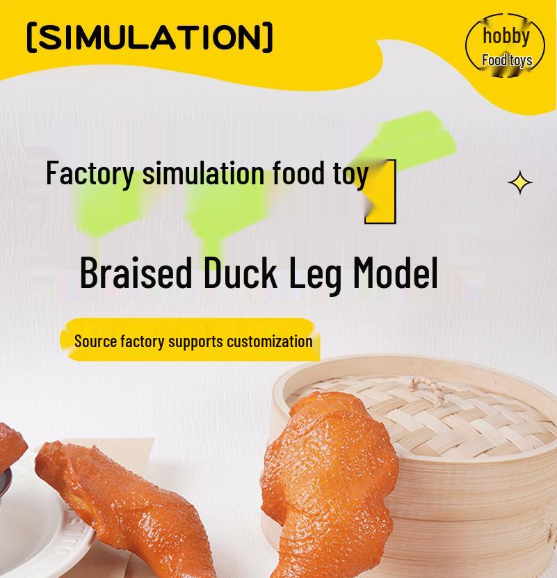 Simulated Braised Chicken Leg and Duck Leg Props for Photography and Decoration