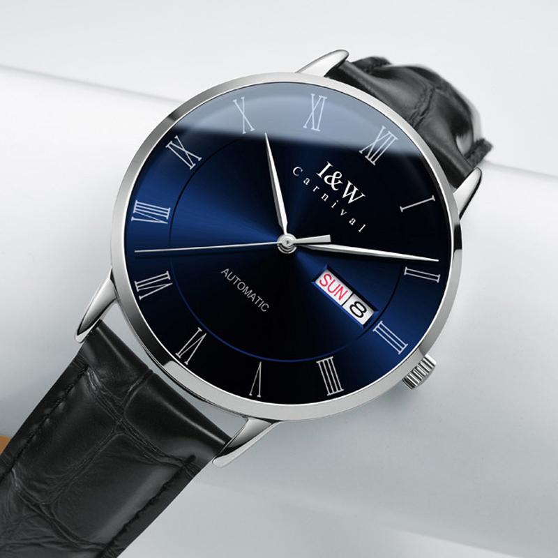 IW Rome Time Luxury Business Leather Automatic Mechanical Watch NH36 Movement Men Watch Waterproof Sapphire Mirror Reloj Hombre